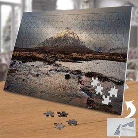74856 Bulutlu Hava Karlı Dağ Manzarası 240 Parça Puzzle Yapboz