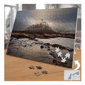 74856 Bulutlu Hava Karlı Dağ Manzarası 240 Parça Puzzle Yapboz