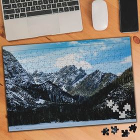 74858 Karlı Dağ Doğa Manzarası 240 Parça Puzzle Yapboz