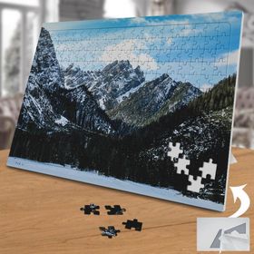74858 Karlı Dağ Doğa Manzarası 240 Parça Puzzle Yapboz