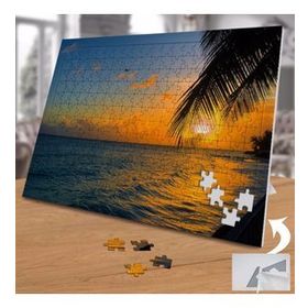 74864 Palmiye Ağacı ve Deniz Manzarası 240 Parça Puzzle Yapboz