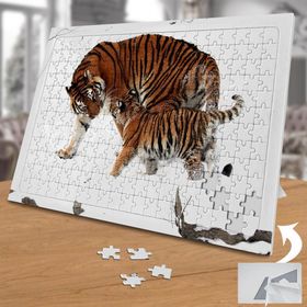 74895 Yavru ve Anne Kaplan 240 Parça Puzzle Yapboz