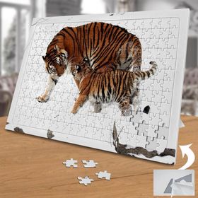 74895 Yavru ve Anne Kaplan 240 Parça Puzzle Yapboz