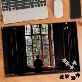74984 Dua Eden İnsan Silüeti İbadet 240 Parça Puzzle Yapboz