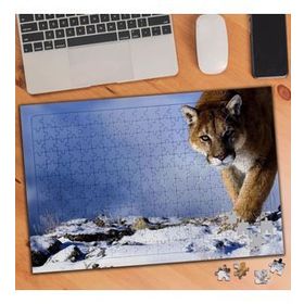74996 Karlı Kış Mevsimi Vahşi Puma 240 Parça Puzzle Yapboz