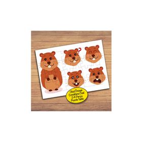 74PZ Tatlı Sincap Hayvan Çocuklara Özel Puzzle Yapboz Tablo
