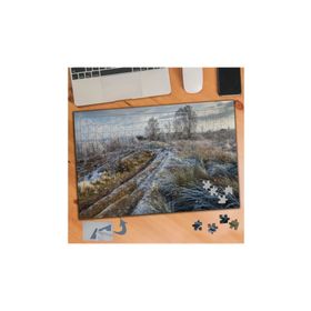 750 Buz Tutmuş Çalılıklar Doğa 240 Parça Puzzle Yapboz Tablo