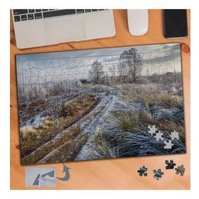 750 Buz Tutmuş Çalılıklar Doğa 240 Parça Puzzle Yapboz Tablo
