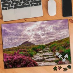 75005 Pembe Minik Çiçekli Taş Yol 240 Parça Puzzle Yapboz