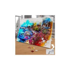 75007 Suluboya Sanatı Şehir Manzarası 240 Parça Puzzle Yapboz