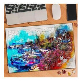75007 Suluboya Sanatı Şehir Manzarası 240 Parça Puzzle Yapboz
