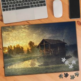 75008 Sisli Havada Ahşap Ev 240 Parça Puzzle Yapboz