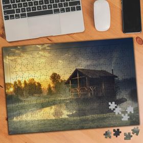 75008 Sisli Havada Ahşap Ev 240 Parça Puzzle Yapboz