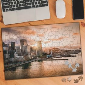 75012 Şehir Manzarası Deniz ve Binalar 240 Parça Puzzle Yapboz