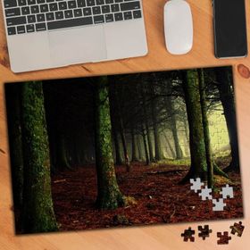 75016 Yeşil Gövdeli Çıplak Ağaçlar 240 Parça Puzzle Yapboz