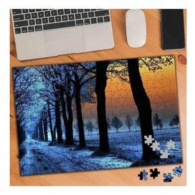 75094 Karlı Ağaçlı Yürüyüş Yolu 240 Parça Puzzle Yapboz