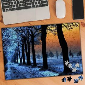 75094 Karlı Ağaçlı Yürüyüş Yolu 240 Parça Puzzle Yapboz
