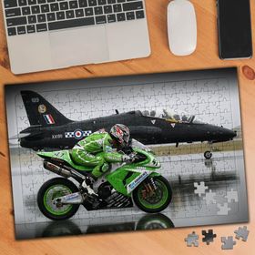 75099 Askeri Uçak ve Motorsiklet Yarışı 240 Parça Puzzle Yapboz