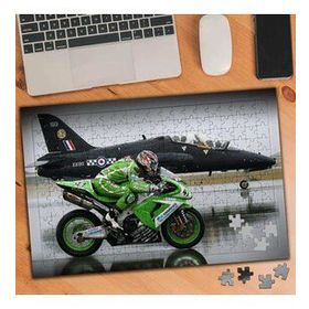 75099 Askeri Uçak ve Motorsiklet Yarışı 240 Parça Puzzle Yapboz