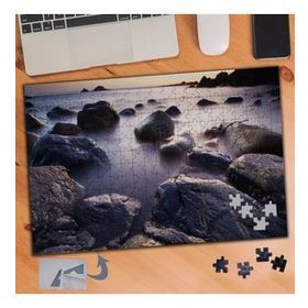 751 Kayalıklar Deniz Manzara 240 Parça Puzzle Yapboz Tablo