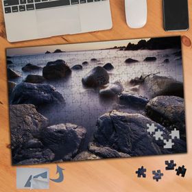 751 Kayalıklar Deniz Manzara 240 Parça Puzzle Yapboz Tablo