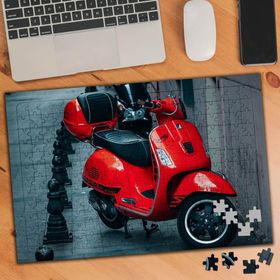 75107 Göz Kamaştırıcı Kırmızı Motorsiklet 240 Parça Puzzle Yapboz