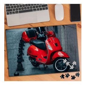 75107 Göz Kamaştırıcı Kırmızı Motorsiklet 240 Parça Puzzle Yapboz
