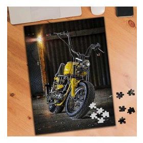 75121 Park Halinde Sarı Motorsiklet 240 Parça Puzzle Yapboz