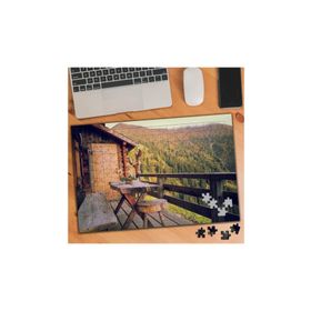75129 Tahta Evin Balkonu ve Çam Ağaçları 240 Parça Puzzle Yapboz