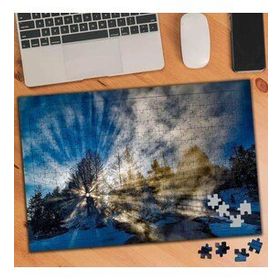 75133 Karlı Ağaçlar ve Kış Güneşi 240 Parça Puzzle Yapboz