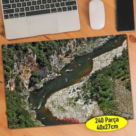 75144446 Dere ve Ağaçlar Doğa Manzarası 240 Parça Puzzle Yapboz