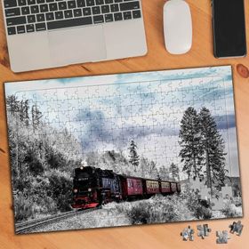 75152 Kış Mevsiminde Tren Yoluculuğu 240 Parça Puzzle Yapboz