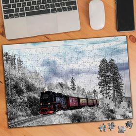 75152 Kış Mevsiminde Tren Yoluculuğu 240 Parça Puzzle Yapboz