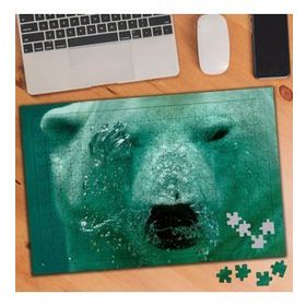 75172 Suyun İçinde Beyaz Kutup Ayısı 240 Parça Puzzle Yapboz