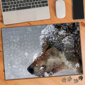 75180 Yeşil Gözlü Kurt Köpeği 240 Parça Puzzle Yapboz