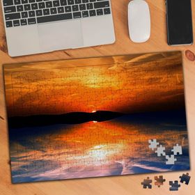 75222 Gün Batımı Kızıl Gökyüzü Manzarası 240 Parça Puzzle Yapboz