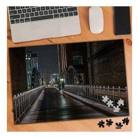 75224 İki Bina Arası Uzun Köprü Mimari 240 Parça Puzzle Yapboz