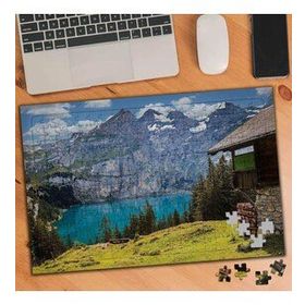 75227 Mavi Göl Etrafında Dağ Manzarası 240 Parça Puzzle Yapboz