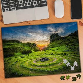 75237 Yeşil Çimen ve Taş Parçaları Doğa 240 Parça Puzzle Yapboz