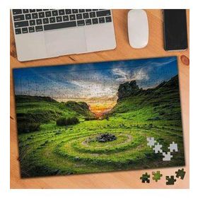 75237 Yeşil Çimen ve Taş Parçaları Doğa 240 Parça Puzzle Yapboz