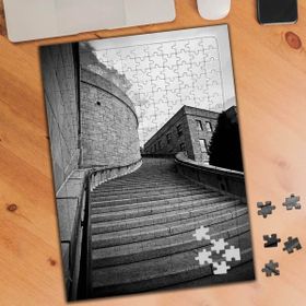 75270 Gri Uzun Merdivenler Mimari 240 Parça Puzzle Yapboz