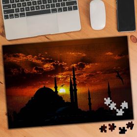 75272 Gün Batımı Camii Martılar Sülieti 240 Parça Puzzle Yapboz