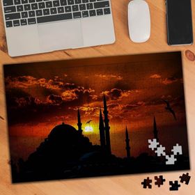 75272 Gün Batımı Camii Martılar Sülieti 240 Parça Puzzle Yapboz