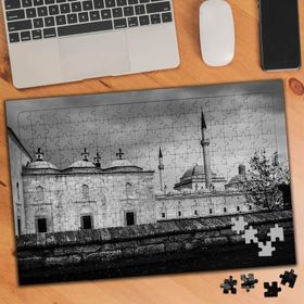 75284 Siyah Beyaz Camii Fotoğrafı 240 Parça Puzzle Yapboz