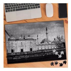 75284 Siyah Beyaz Camii Fotoğrafı 240 Parça Puzzle Yapboz