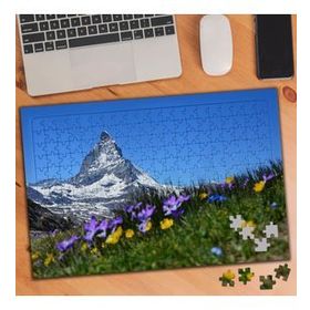 75347 Karlı Yüksek Dağ Çiçekler 240 Parça Puzzle Yapboz