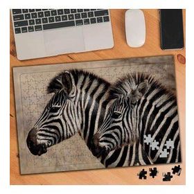 75368 Sevimli İki Zebra Hayvan 240 Parça Puzzle Yapboz