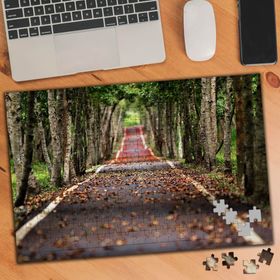 75371 Sonbaharda Ağaçlı Orman Yolu 240 Parça Puzzle Yapboz