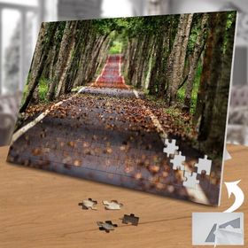 75371 Sonbaharda Ağaçlı Orman Yolu 240 Parça Puzzle Yapboz