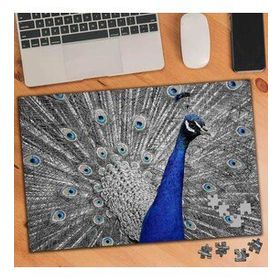 75448 Gri ve Mavi Tüylü Tavus Kuşu 240 Parça Puzzle Yapboz